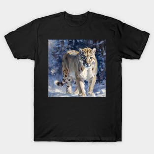 Snow Leopard Study T-Shirt